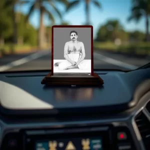 Car Desk/Table Top Sri Sri Thakur Anukulchandra Wooden Photo Stand 3x4 Inches, Compact & Stylish Spiritual Display For Car, Home & Office (Pack Of 1) (F14641) Car Desk/Table Top Sri Sri Thakur Anukulchandra Wooden Photo Stand 3x4 Inches, Compact & Stylish Spiritual Display For Car, Home & Office (Pack Of 1) (F14641)