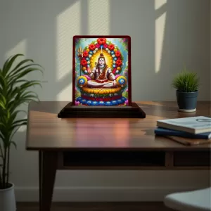 Car Desk/Table Top Lord Shiva Wooden Photo Stand 3x4 Inches, Compact & Stylish Spiritual Display For Car, Home & Office (Pack Of 1) (F15100) Car Desk/Table Top Lord Shiva Wooden Photo Stand 3x4 Inches, Compact & Stylish Spiritual Display For Car, Home & Office (Pack Of 1) (F15100)