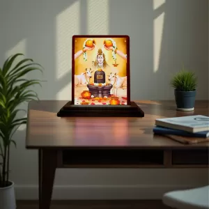 Car Desk/Table Top Lord Shiva Wooden Photo Stand 3x4 Inches, Compact & Stylish Spiritual Display For Car, Home & Office (Pack Of 1) (F15103) Car Desk/Table Top Lord Shiva Wooden Photo Stand 3x4 Inches, Compact & Stylish Spiritual Display For Car, Home & Office (Pack Of 1) (F15103)