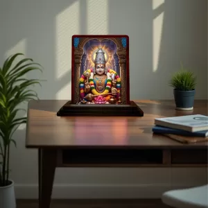 Car Desk/Table Top Tirupati Balaji Wooden Photo Stand 3x4 Inches, Compact & Stylish Spiritual Display For Car, Home & Office (Pack Of 1) (F15136) Car Desk/Table Top Tirupati Balaji Wooden Photo Stand 3x4 Inches, Compact & Stylish Spiritual Display For Car, Home & Office (Pack Of 1) (F15136)