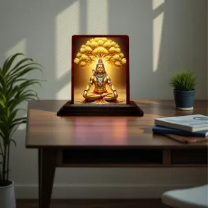 Car Desk/Table Top Lord Shiva Wooden Photo Stand 3x4 Inches, Compact & Stylish Spiritual Display For Car, Home & Office (Pack Of 1) (F15152) Car Desk/Table Top Lord Shiva Wooden Photo Stand 3x4 Inches, Compact & Stylish Spiritual Display For Car, Home & Office (Pack Of 1) (F15152)