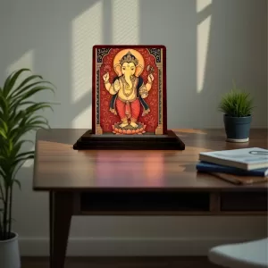 Car Desk/Table Top Lord Ganesha Wooden Photo Stand 3x4 Inches, Compact & Stylish Spiritual Display For Car, Home & Office (Pack Of 1) (F15164) Car Desk/Table Top Lord Ganesha Wooden Photo Stand 3x4 Inches, Compact & Stylish Spiritual Display For Car, Home & Office (Pack Of 1) (F15164)