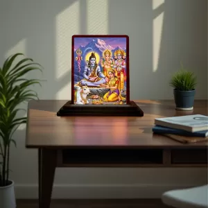 Car Desk/Table Top Lord Shiva Wooden Photo Stand 3x4 Inches, Compact & Stylish Spiritual Display For Car, Home & Office (Pack Of 1) (F15190) Car Desk/Table Top Lord Shiva Wooden Photo Stand 3x4 Inches, Compact & Stylish Spiritual Display For Car, Home & Office (Pack Of 1) (F15190)