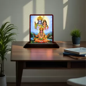 Car Desk/Table Top Lord RamSiya Hanuman Wooden Photo Stand 3x4 Inches, Compact & Stylish Spiritual Display For Car, Home & Office (Pack Of 1) (F15194) Car Desk/Table Top Lord RamSiya Hanuman Wooden Photo Stand 3x4 Inches, Compact & Stylish Spiritual Display For Car, Home & Office (Pack Of 1) (F15194)