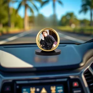 Car Desk/Table Top Swami Vivekananda Metal Golden Photo Stand 2x2 Inches, Compact & Stylish Spiritual Display For Car, Home & Office (Pack Of 1) (F18700) Car Desk/Table Top Swami Vivekananda Metal Golden Photo Stand 2x2 Inches, Compact & Stylish Spiritual Display For Car, Home & Office (Pack Of 1) (F18700)