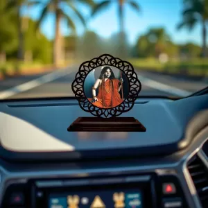 Car Desk/Table Top Swami Pranavananda Maharaj Wooden Photo Stand 3x4 Inches, Compact & Stylish Spiritual Display For Car, Home & Office (Pack Of 1) (F19666) Car Desk/Table Top Swami Pranavananda Maharaj Wooden Photo Stand 3x4 Inches, Compact & Stylish Spiritual Display For Car, Home & Office (Pack Of 1) (F19666)