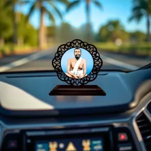 Car Desk/Table Top Ramakrishna Paramahamsa Wooden Photo Stand 3x4 Inches, Compact & Stylish Spiritual Display For Car, Home & Office (Pack Of 1) (F19691) Car Desk/Table Top Ramakrishna Paramahamsa Wooden Photo Stand 3x4 Inches, Compact & Stylish Spiritual Display For Car, Home & Office (Pack Of 1) (F19691)