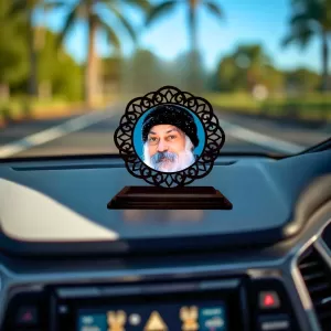 Car Desk/Table Top Osho Wooden Photo Stand 3x4 Inches, Compact & Stylish Spiritual Display For Car, Home & Office (Pack Of 1) (F19718) Car Desk/Table Top Osho Wooden Photo Stand 3x4 Inches, Compact & Stylish Spiritual Display For Car, Home & Office (Pack Of 1) (F19718)