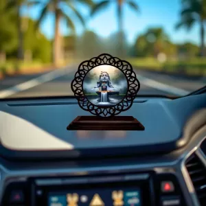 Car Desk/Table Top Lord Shiva Wooden Photo Stand 3x4 Inches, Compact & Stylish Spiritual Display For Car, Home & Office (Pack Of 1) (F19726) Car Desk/Table Top Lord Shiva Wooden Photo Stand 3x4 Inches, Compact & Stylish Spiritual Display For Car, Home & Office (Pack Of 1) (F19726)
