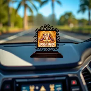 Car Desk/Table Top Lord Kubera Wooden Photo Stand 3x4 Inches, Compact & Stylish Spiritual Display For Car, Home & Office (Pack Of 1) (F19834) Car Desk/Table Top Lord Kubera Wooden Photo Stand 3x4 Inches, Compact & Stylish Spiritual Display For Car, Home & Office (Pack Of 1) (F19834)