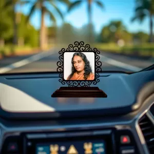 Car Desk/Table Top Paramahamsa Yogananada Wooden Photo Stand 3x4 Inches, Compact & Stylish Spiritual Display For Car, Home & Office (Pack Of 1) (F19900) Car Desk/Table Top Paramahamsa Yogananada Wooden Photo Stand 3x4 Inches, Compact & Stylish Spiritual Display For Car, Home & Office (Pack Of 1) (F19900)