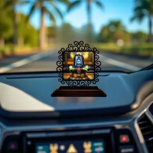 Car Desk/Table Top Lord Shiva Wooden Photo Stand 3x4 Inches, Compact & Stylish Spiritual Display For Car, Home & Office (Pack Of 1) (F19961) Car Desk/Table Top Lord Shiva Wooden Photo Stand 3x4 Inches, Compact & Stylish Spiritual Display For Car, Home & Office (Pack Of 1) (F19961)