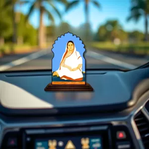 Car Dashboard/Table Top Boroma Wooden Temple Photo Stand 3x4 Inches, Compact & Stylish Spiritual Display For Car, Home & Office (Pack Of 1) (F22492) Car Dashboard/Table Top Boroma Wooden Temple Photo Stand 3x4 Inches, Compact & Stylish Spiritual Display For Car, Home & Office (Pack Of 1) (F22492)