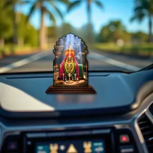 Car Dashboard/Table Top Jyotjirlingam Wooden Temple Photo Stand 3x4 Inches, Compact & Stylish Spiritual Display For Car, Home & Office (Pack Of 1) (F22593) Car Dashboard/Table Top Jyotjirlingam Wooden Temple Photo Stand 3x4 Inches, Compact & Stylish Spiritual Display For Car, Home & Office (Pack Of 1) (F22593)