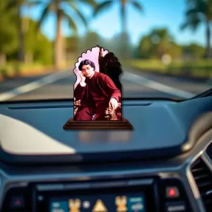 Car Dashboard/Table Top Swami Vivekananda Wooden Temple Photo Stand 3x4 Inches, Compact & Stylish Spiritual Display For Car, Home & Office (Pack Of 1) (F22638) Car Dashboard/Table Top Swami Vivekananda Wooden Temple Photo Stand 3x4 Inches, Compact & Stylish Spiritual Display For Car, Home & Office (Pack Of 1) (F22638)