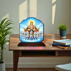Car Dashboard/Table Top Lord Surya Wooden Rectangle Photo Stand 3x4 Inches, Compact & Stylish Spiritual Display For Car, Home & Office (Pack Of 1) (F22222) Car Dashboard/Table Top Lord Surya Wooden Rectangle Photo Stand 3x4 Inches, Compact & Stylish Spiritual Display For Car, Home & Office (Pack Of 1) (F22222)