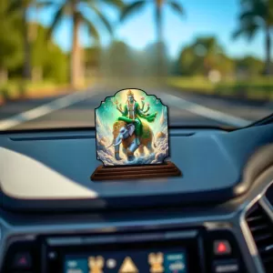 Car Dashboard/Table Top Lord Vishnu Wooden Rectangle Photo Stand 3x4 Inches, Compact & Stylish Spiritual Display For Car, Home & Office (Pack Of 1) (F22234) Car Dashboard/Table Top Lord Vishnu Wooden Rectangle Photo Stand 3x4 Inches, Compact & Stylish Spiritual Display For Car, Home & Office (Pack Of 1) (F22234)