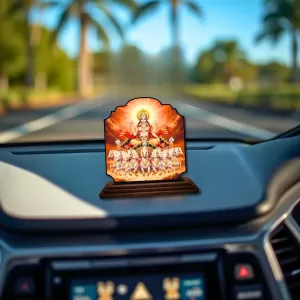 Car Dashboard/Table Top Lord Surya Wooden Rectangle Photo Stand 3x4 Inches, Compact & Stylish Spiritual Display For Car, Home & Office (Pack Of 1) (F22258) Car Dashboard/Table Top Lord Surya Wooden Rectangle Photo Stand 3x4 Inches, Compact & Stylish Spiritual Display For Car, Home & Office (Pack Of 1) (F22258)