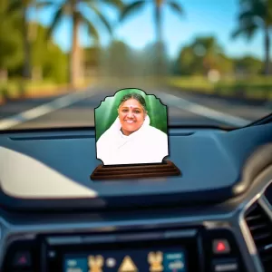 Car Dashboard/Table Top Mata Amritanandamayi, Wooden Rectangle Photo Stand 3x4 Inches, Compact & Stylish Spiritual Display For Car, Home & Office (Pack Of 1) (F22261) Car Dashboard/Table Top Mata Amritanandamayi, Wooden Rectangle Photo Stand 3x4 Inches, Compact & Stylish Spiritual Display For Car, Home & Office (Pack Of 1) (F22261)