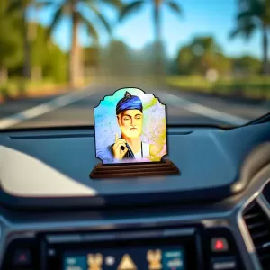 Car Dashboard/Table Top Gurunanak Wooden Rectangle Photo Stand 3x4 Inches, Compact & Stylish Spiritual Display For Car, Home & Office (Pack Of 1) (F22360) Car Dashboard/Table Top Gurunanak Wooden Rectangle Photo Stand 3x4 Inches, Compact & Stylish Spiritual Display For Car, Home & Office (Pack Of 1) (F22360)