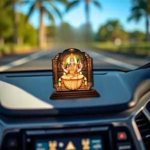 Car Dashboard/Table Top Gayathri Matha Wooden Rectangle Photo Stand 3x4 Inches, Compact & Stylish Spiritual Display For Car, Home & Office (Pack Of 1) (F22367) Car Dashboard/Table Top Gayathri Matha Wooden Rectangle Photo Stand 3x4 Inches, Compact & Stylish Spiritual Display For Car, Home & Office (Pack Of 1) (F22367)