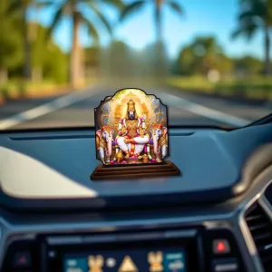 Car Dashboard/Table Top Lord Balaji Wooden Rectangle Photo Stand 3x4 Inches, Compact & Stylish Spiritual Display For Car, Home & Office (Pack Of 1) (F22377) Car Dashboard/Table Top Lord Balaji Wooden Rectangle Photo Stand 3x4 Inches, Compact & Stylish Spiritual Display For Car, Home & Office (Pack Of 1) (F22377)