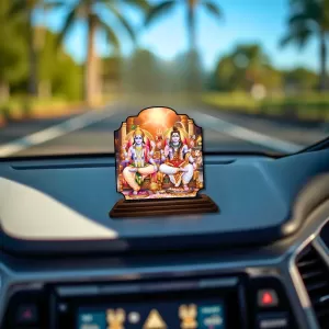 Car Dashboard/Table Top Lord Vishnu And Shiva Wooden Rectangle Photo Stand 3x4 Inches, Compact & Stylish Spiritual Display For Car, Home & Office (Pack Of 1) (F22381) Car Dashboard/Table Top Lord Vishnu And Shiva Wooden Rectangle Photo Stand 3x4 Inches, Compact & Stylish Spiritual Display For Car, Home & Office (Pack Of 1) (F22381)