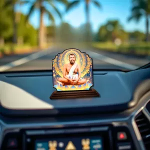 Car Dashboard/Table Top Ramakrishna Paramahamsa Wooden Rectangle Photo Stand 3x4 Inches, Compact & Stylish Spiritual Display For Car, Home & Office (Pack Of 1) (F22427) Car Dashboard/Table Top Ramakrishna Paramahamsa Wooden Rectangle Photo Stand 3x4 Inches, Compact & Stylish Spiritual Display For Car, Home & Office (Pack Of 1) (F22427)