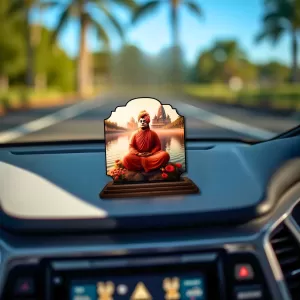 Car Dashboard/Table Top Swami Vivekananda Wooden Rectangle Photo Stand 3x4 Inches, Compact & Stylish Spiritual Display For Car, Home & Office (Pack Of 1) (F22456) Car Dashboard/Table Top Swami Vivekananda Wooden Rectangle Photo Stand 3x4 Inches, Compact & Stylish Spiritual Display For Car, Home & Office (Pack Of 1) (F22456)