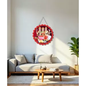 Parvathi Lakshmi And Saraswathi Wall Hanging Photo Frame | 8 Inch Round Floral Design With Golden Hanging Chain | Decorative Religious Wall Decor For Home, Office, Temple & Pooja Room (F21882) Parvathi Lakshmi And Saraswathi Wall Hanging Photo Frame | 8 Inch Round Floral Design With Golden Hanging Chain | Decorative Religious Wall Decor For Home, Office, Temple & Pooja Room (F21882)