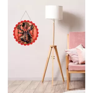 Kaali Maa Wall Hanging Photo Frame | 8 Inch Round Floral Design With Golden Hanging Chain | Decorative Religious Wall Decor For Home, Office, Temple & Pooja Room (F22124) Kaali Maa Wall Hanging Photo Frame | 8 Inch Round Floral Design With Golden Hanging Chain | Decorative Religious Wall Decor For Home, Office, Temple & Pooja Room (F22124)