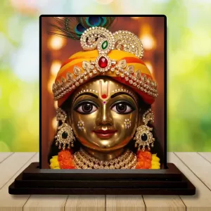 Car Dashboard Shree Krishna Wooden Photo Stand 3x4 Inches, Compact & Stylish Spiritual Display For Car, Home & Office (Pack Of 1) (F48661) Car Dashboard Shree Krishna Wooden Photo Stand 3x4 Inches, Compact & Stylish Spiritual Display For Car, Home & Office (Pack Of 1) (F48661)