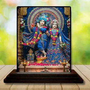 Car Dashboard Shree Radha Shree Krishna Wooden Photo Stand 3x4 Inches, Compact & Stylish Spiritual Display For Car, Home & Office (Pack Of 1) (F48667) Car Dashboard Shree Radha Shree Krishna Wooden Photo Stand 3x4 Inches, Compact & Stylish Spiritual Display For Car, Home & Office (Pack Of 1) (F48667)
