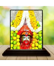 Car Dashboard Hanuman Wooden Photo Stand  3x4 Inches, Compact & Stylish Spiritual Display For Car, Home & Office (Pack Of 1) (F48668)