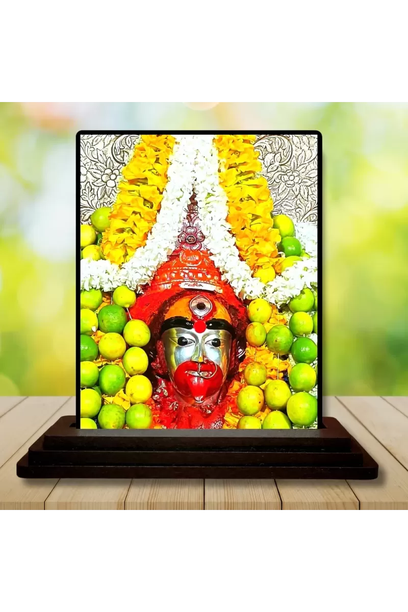 Car Dashboard Hanuman Wooden Photo Stand  3x4 Inches, Compact & Stylish Spiritual Display For Car, Home & Office (Pack Of 1) (F48668)