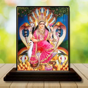 Car Dashboard Manasa Devi Wooden Photo Stand 3x4 Inches, Compact & Stylish Spiritual Display For Car, Home & Office (Pack Of 1) (F48676) Car Dashboard Manasa Devi Wooden Photo Stand 3x4 Inches, Compact & Stylish Spiritual Display For Car, Home & Office (Pack Of 1) (F48676)