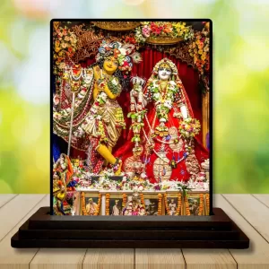 Car Dashboard Radha Shree Krishna Wooden Photo Stand 3x4 Inches, Compact & Stylish Spiritual Display For Car, Home & Office (Pack Of 1) (F48681) Car Dashboard Radha Shree Krishna Wooden Photo Stand 3x4 Inches, Compact & Stylish Spiritual Display For Car, Home & Office (Pack Of 1) (F48681)