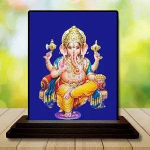 Car Dashboard Lord Ganesha Wooden Photo Stand 3x4 Inches, Compact & Stylish Spiritual Display For Car, Home & Office (Pack Of 1) (F48692) Car Dashboard Lord Ganesha Wooden Photo Stand 3x4 Inches, Compact & Stylish Spiritual Display For Car, Home & Office (Pack Of 1) (F48692)