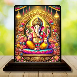 Car Dashboard Lord Ganesha Wooden Photo Stand 3x4 Inches, Compact & Stylish Spiritual Display For Car, Home & Office (Pack Of 1) (F48694) Car Dashboard Lord Ganesha Wooden Photo Stand 3x4 Inches, Compact & Stylish Spiritual Display For Car, Home & Office (Pack Of 1) (F48694)