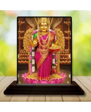 Car Dashboard Lakshmi Wooden Photo Stand  3x4 Inches, Compact & Stylish Spiritual Display For Car, Home & Office (Pack Of 1) (F48697)