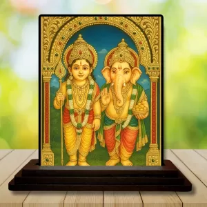 Car Dashboard Lord Ganesha And Lord Ganesha Wooden Photo Stand 3x4 Inches, Compact & Stylish Spiritual Display For Car, Home & Office (Pack Of 1) (F48704) Car Dashboard Lord Ganesha And Lord Ganesha Wooden Photo Stand 3x4 Inches, Compact & Stylish Spiritual Display For Car, Home & Office (Pack Of 1) (F48704)