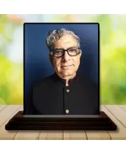 Car Dashboard Deepak Chopra Wooden Photo Stand  3x4 Inches, Compact & Stylish Spiritual Display For Car, Home & Office (Pack Of 1) (F48708)
