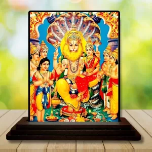 Car Dashboard Narasimha Wooden Photo Stand 3x4 Inches, Compact & Stylish Spiritual Display For Car, Home & Office (Pack Of 1) (F48711) Car Dashboard Narasimha Wooden Photo Stand 3x4 Inches, Compact & Stylish Spiritual Display For Car, Home & Office (Pack Of 1) (F48711)