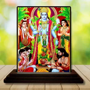 Car Dashboard Lord Vishnu Wooden Photo Stand 3x4 Inches, Compact & Stylish Spiritual Display For Car, Home & Office (Pack Of 1) (F48713) Car Dashboard Lord Vishnu Wooden Photo Stand 3x4 Inches, Compact & Stylish Spiritual Display For Car, Home & Office (Pack Of 1) (F48713)
