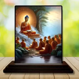 Car Dashboard Gautama Buddha Wooden Photo Stand 3x4 Inches, Compact & Stylish Spiritual Display For Car, Home & Office (Pack Of 1) (F48714) Car Dashboard Gautama Buddha Wooden Photo Stand 3x4 Inches, Compact & Stylish Spiritual Display For Car, Home & Office (Pack Of 1) (F48714)