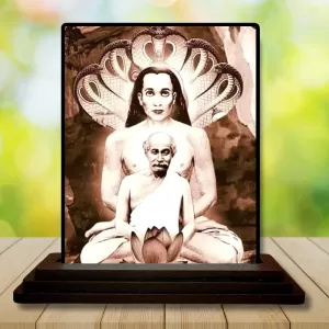 Car Dashboard Mahaabtar Babaji And Lahiri Mahasaya Wooden Photo Stand 3x4 Inches, Compact & Stylish Spiritual Display For Car, Home & Office (Pack Of 1) (F48715) Car Dashboard Mahaabtar Babaji And Lahiri Mahasaya Wooden Photo Stand 3x4 Inches, Compact & Stylish Spiritual Display For Car, Home & Office (Pack Of 1) (F48715)