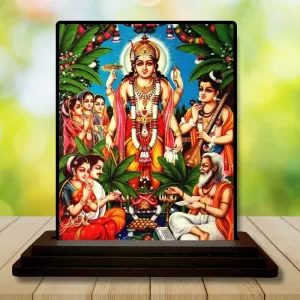 Car Dashboard Lord Vishnu Wooden Photo Stand 3x4 Inches, Compact & Stylish Spiritual Display For Car, Home & Office (Pack Of 1) (F48717) Car Dashboard Lord Vishnu Wooden Photo Stand 3x4 Inches, Compact & Stylish Spiritual Display For Car, Home & Office (Pack Of 1) (F48717)