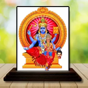 Car Dashboard Goddess Kali Wooden Photo Stand 3x4 Inches, Compact & Stylish Spiritual Display For Car, Home & Office (Pack Of 1) (F48722) Car Dashboard Goddess Kali Wooden Photo Stand 3x4 Inches, Compact & Stylish Spiritual Display For Car, Home & Office (Pack Of 1) (F48722)