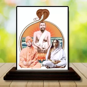 Car Dashboard Shree Ramkrishna Wooden Photo Stand 3x4 Inches, Compact & Stylish Spiritual Display For Car, Home & Office (Pack Of 1) (F48726) Car Dashboard Shree Ramkrishna Wooden Photo Stand 3x4 Inches, Compact & Stylish Spiritual Display For Car, Home & Office (Pack Of 1) (F48726)