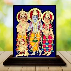 Car Dashboard Lord Lord Rama Parivar Wooden Photo Stand 3x4 Inches, Compact & Stylish Spiritual Display For Car, Home & Office (Pack Of 1) (F48728) Car Dashboard Lord Lord Rama Parivar Wooden Photo Stand 3x4 Inches, Compact & Stylish Spiritual Display For Car, Home & Office (Pack Of 1) (F48728)